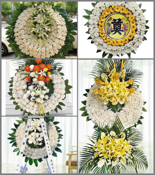山东青岛黄岛区铁山街道前吉林村花圈速递